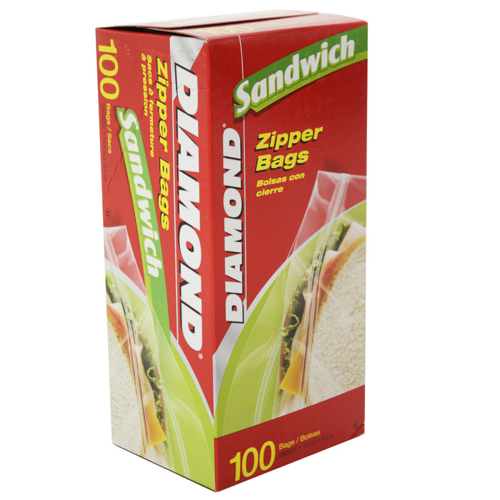 Diamond Bolsa Con Cierre Para Sandwich X 100 Unidades