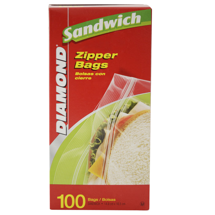Diamond Bolsa Con Cierre Para Sandwich X 100 Unidades