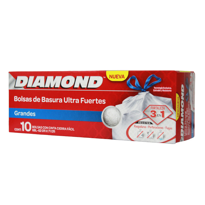 Bolsa Para Basura Diamond Large X 10Unidades
