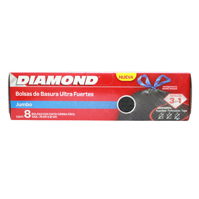 Bolsa Para Basura Diamond Jumbo X 8 Unidades