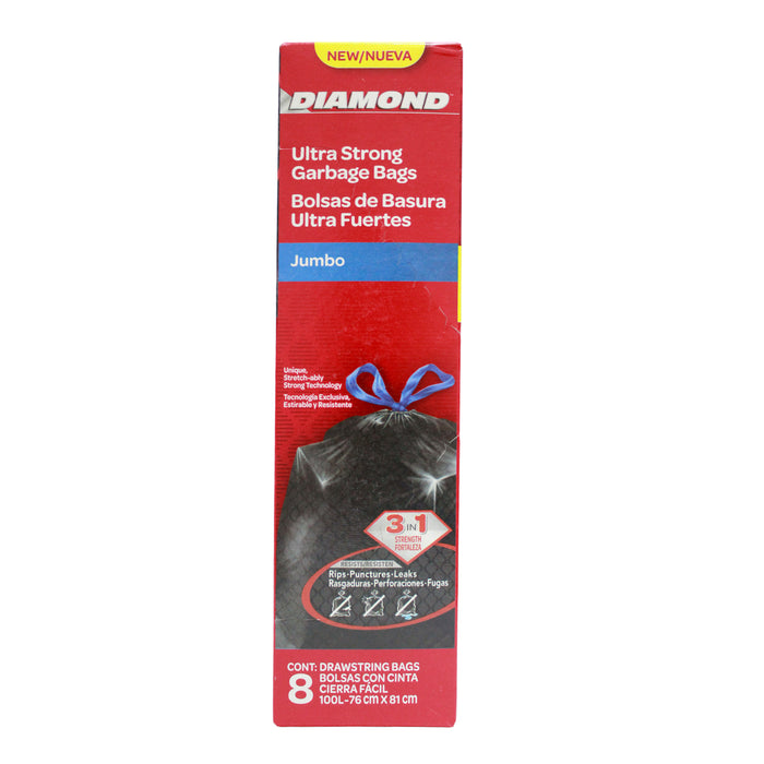 Bolsa Para Basura Diamond Jumbo X 8 Unidades