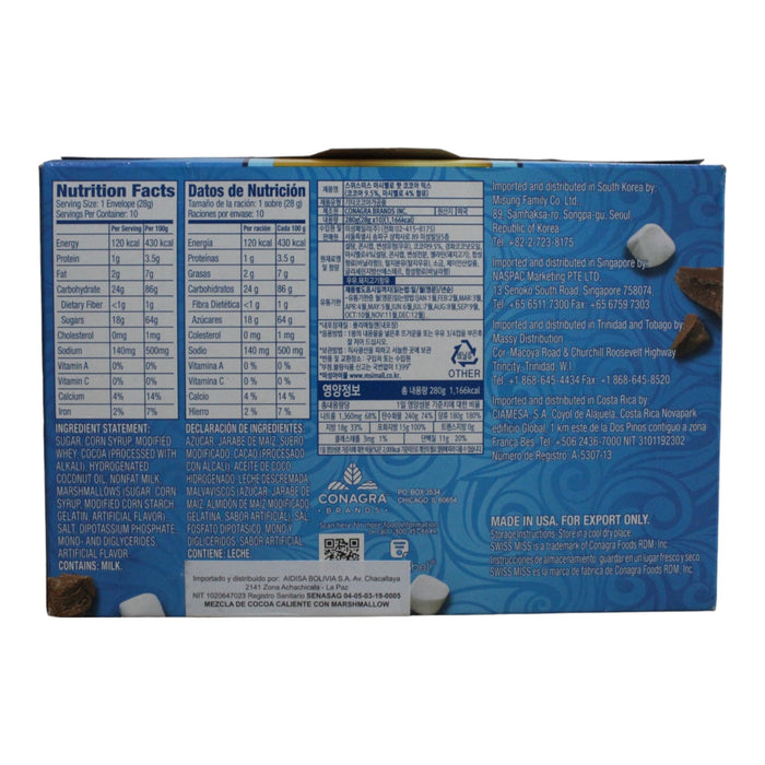 Mezcla De Chocolate Swiss Miss Marshmallow X 280G