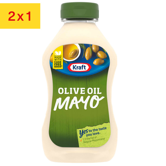 Kraft Mayo With Olive Oil 12/12Z X 354Ml Mayonesa