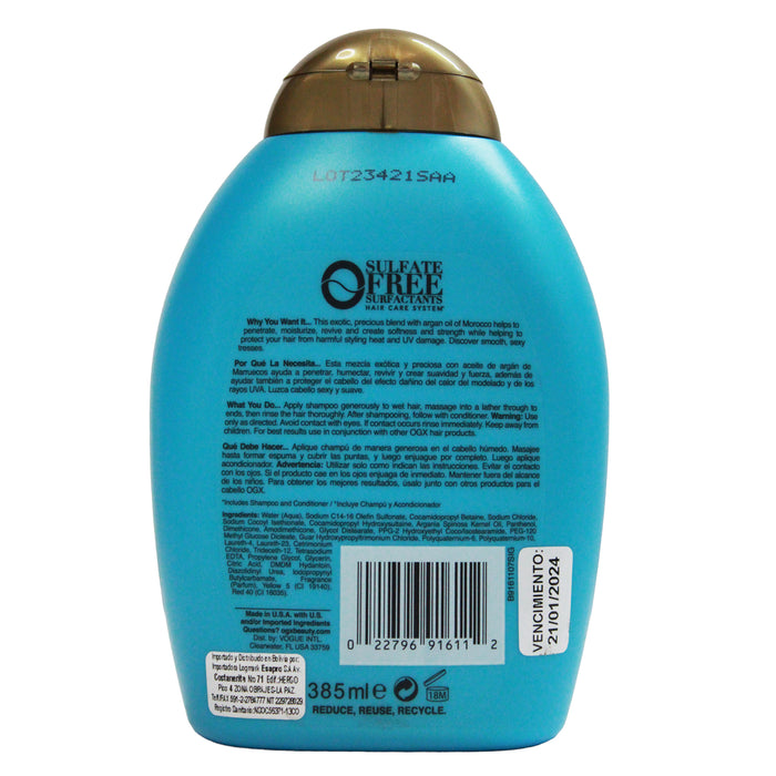 Ogx Shampoo Aceite De Argan Marruecos X 385Ml