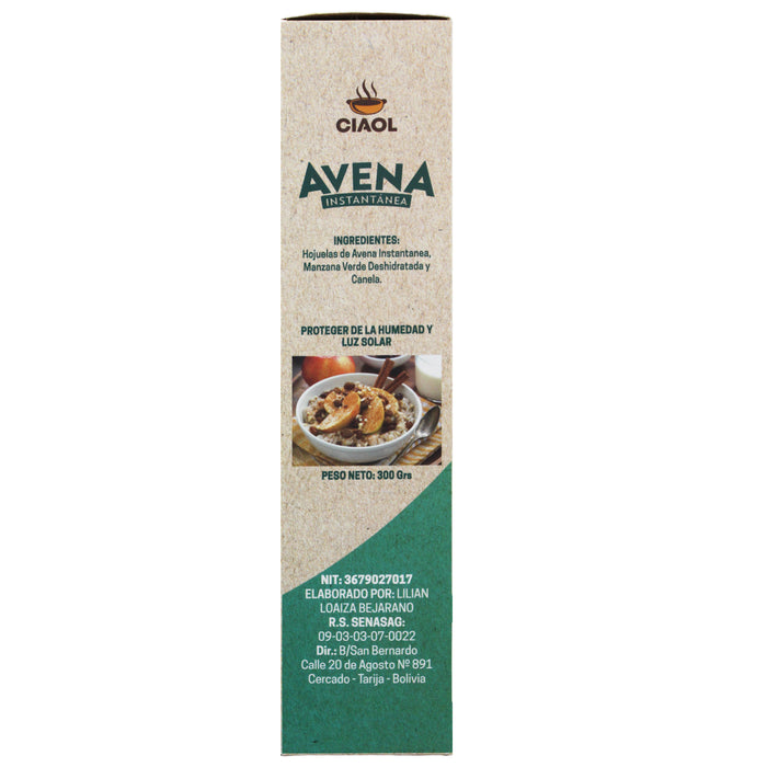 D- Cereal Avena Instantanea Manzana Verde Y Canela X 300G