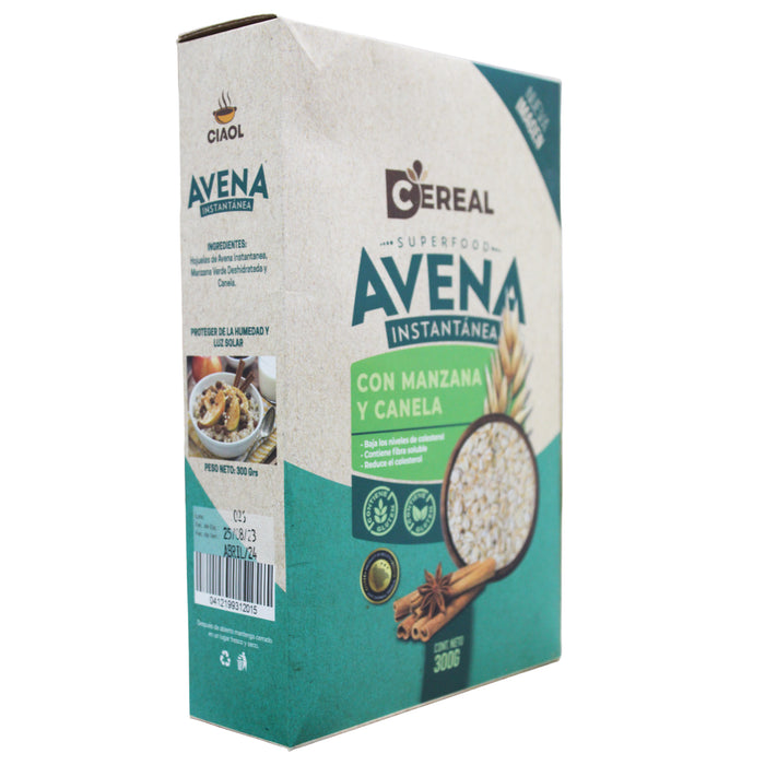 D- Cereal Avena Instantanea Manzana Verde Y Canela X 300G