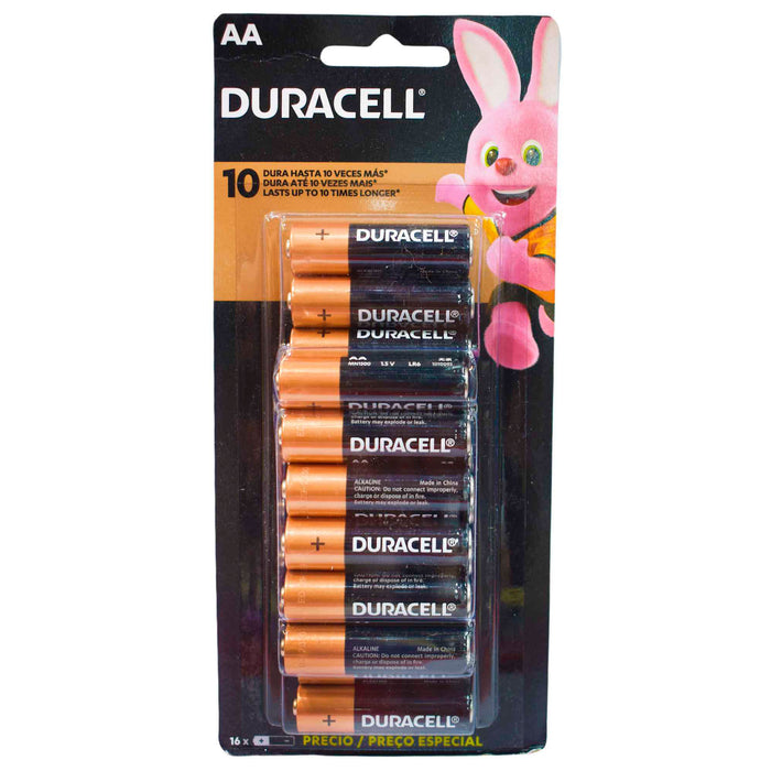 Duracell Aa Pila Alcalina X 16 Unidades