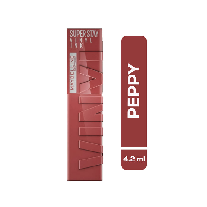 Labial Maybelline Vinyl Ink Peppy 115