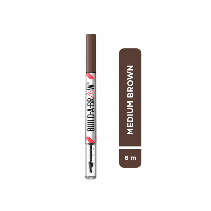 Delineador Maybelline Tatto Build A Brow 2 En 1 Tono 257 Medium Brow