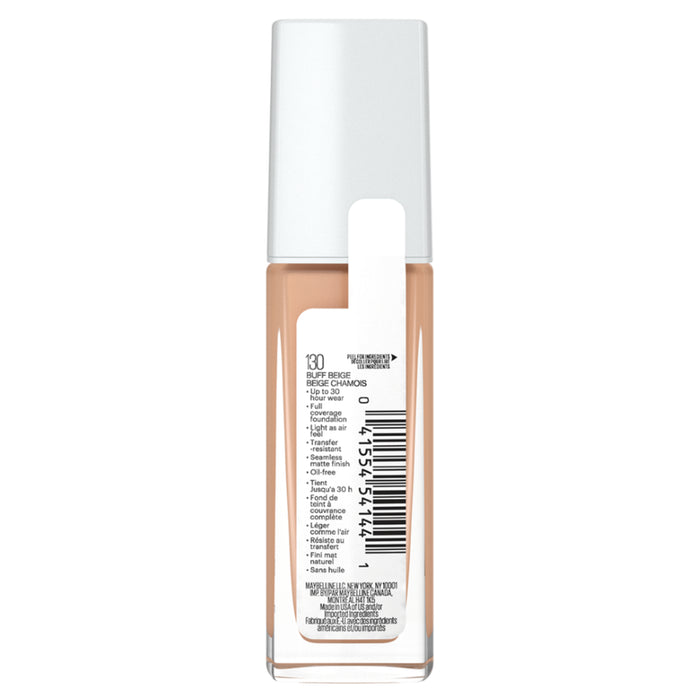Base De Maquillaje Maybelline Superstay Full Coverage Nro.130 Buff B X 30Ml