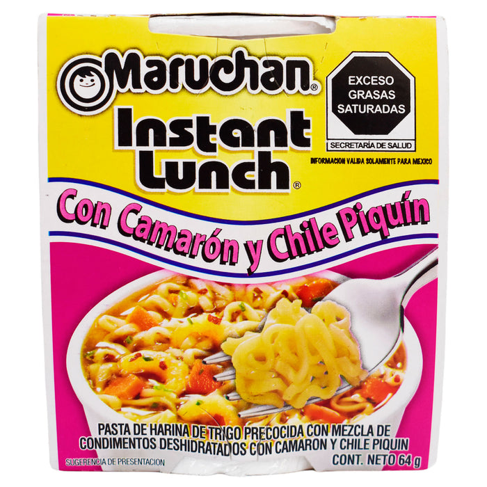 Maruchan Vaso Con Camaron Y Chile Piquín X 64G