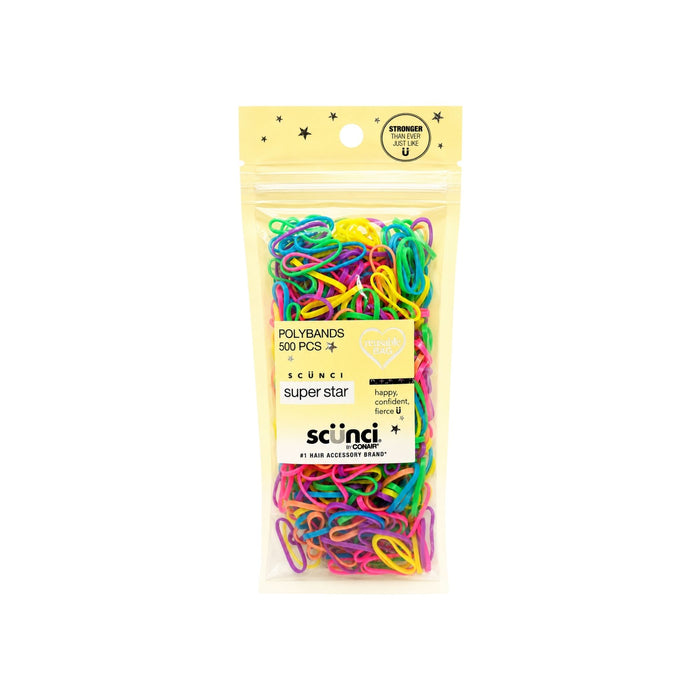 Ligas Scunci Polybands Colores Surtidos X 500 Piezas