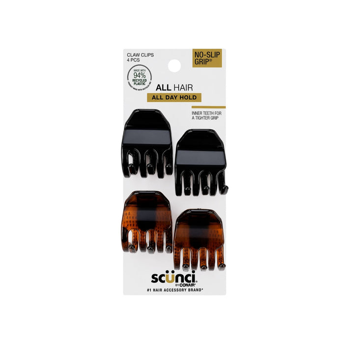 Set Pinzas Pequeñas Para El Pelo Scunci X 4 Piezas