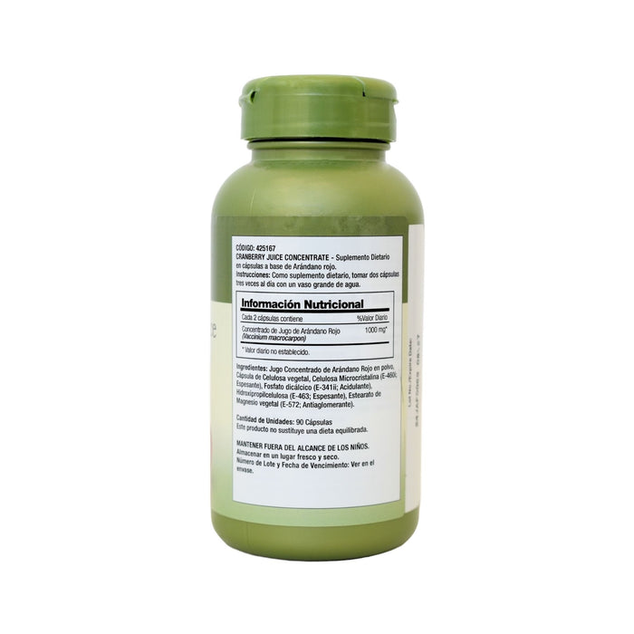 Cranberry Juice Concent 500Mg Suplemento De Arandanos X 90 Capsulas