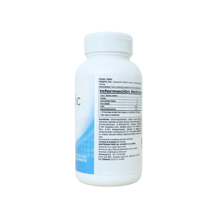 Suplemento Gnc Prebiotic Gos X 60 Cápsulas