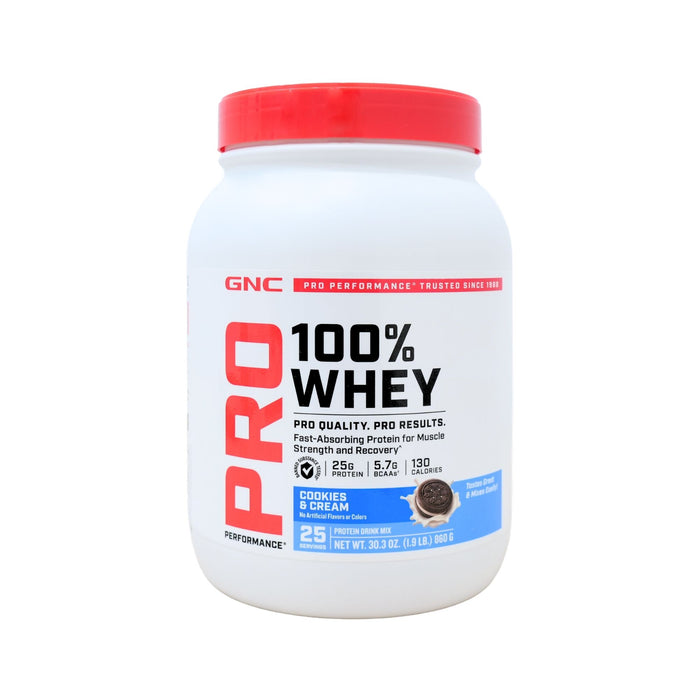 Proteína Gnc 100% Whey Cookies & Cream X 860G