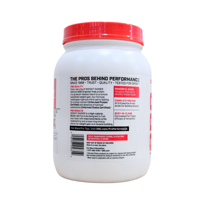 Proteína Gnc Weight Gainer Strawberries Y Cream  X 922.5G