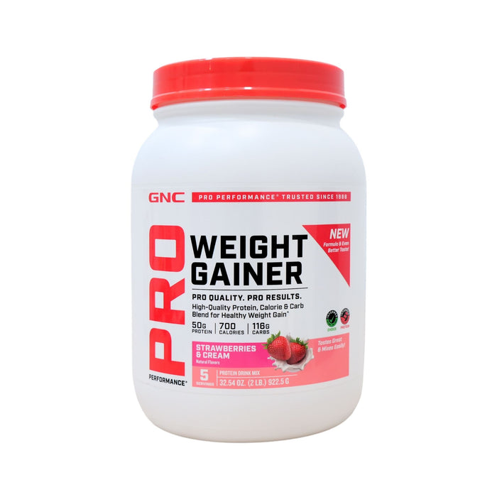 Proteína Gnc Weight Gainer Strawberries Y Cream  X 922.5G