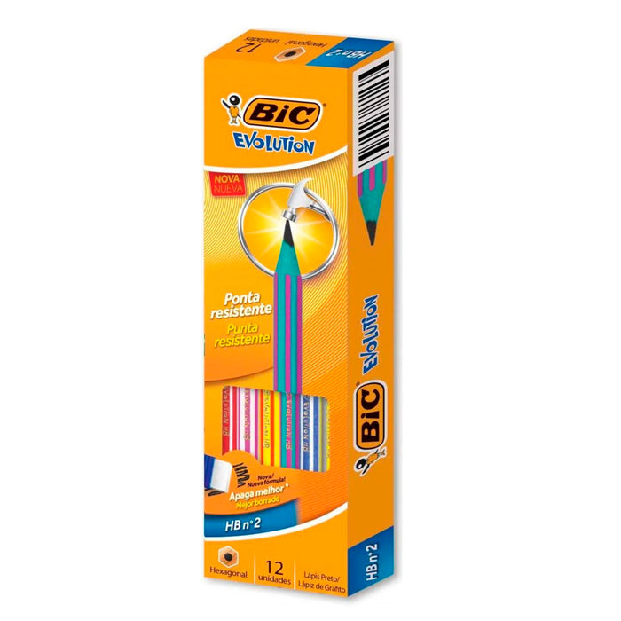 Bic Lapiz Evolution Pijama Hb2 X 12 Unid