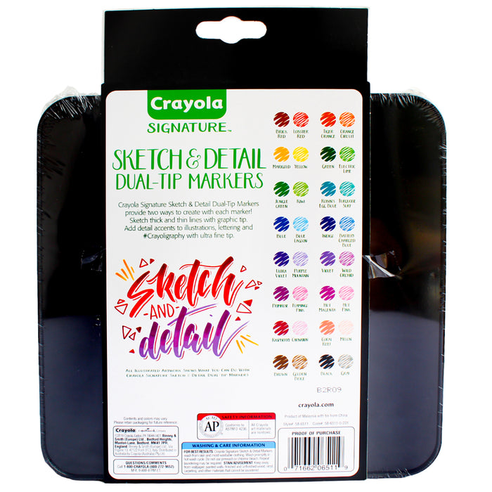 Crayola Marcadores Signature Dual X 16 Piezas