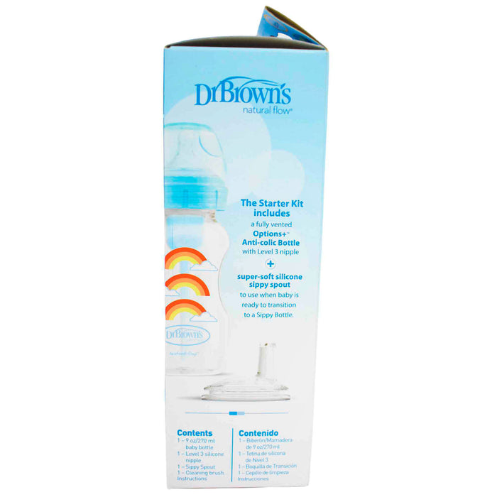 Mamadera Anti Cólicos Opciones Dr. Browns Azul X 9 Onzas