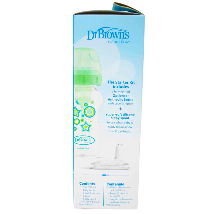 Mamadera Anti Cólicos Opciones Dr. Browns Verde X 9 Onzas