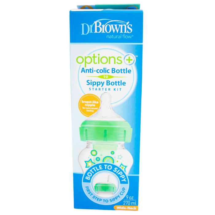 Mamadera Anti Cólicos Opciones Dr. Browns Verde X 9 Onzas