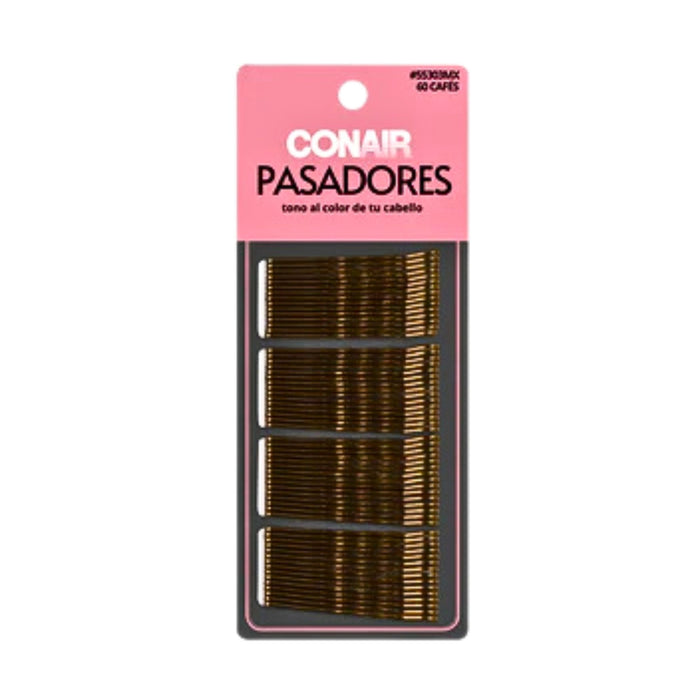 Porteña Conair Bobby Pins Color Bronce X 60 Piezas