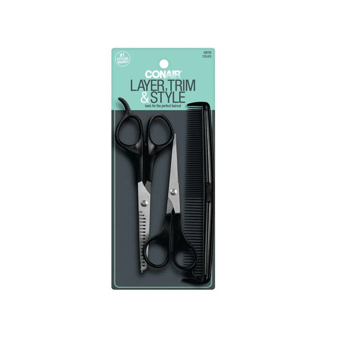 Set Conair Tijeras + Peine X 3 Piezas