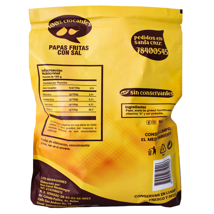 Ralf Papas Fritas Ojuelas Con Cascara X 150G