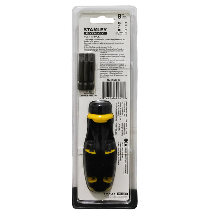 Destornillador Trinquete Stanley Fatmax X 8 Piezas