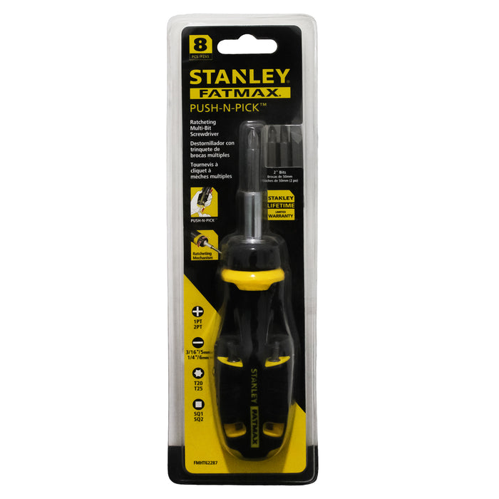 Destornillador Trinquete Stanley Fatmax X 8 Piezas