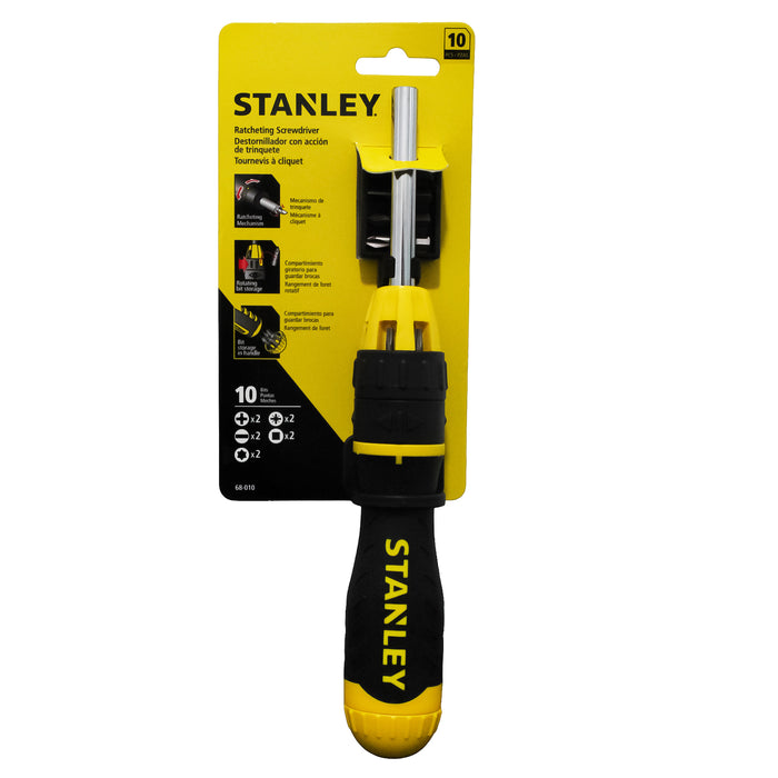 Stanley Destornillador Ratchet 10 Piezas