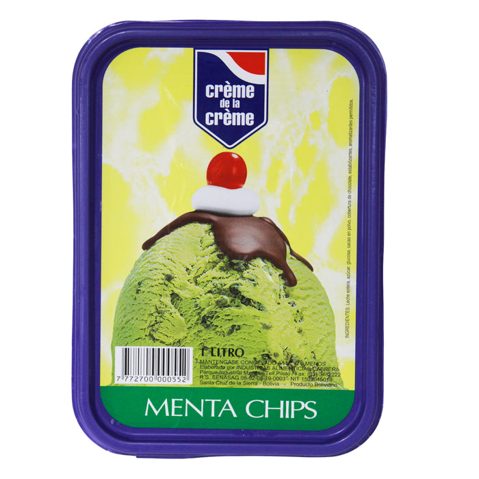 Creme De La Creme Menta Chips X 1 L
