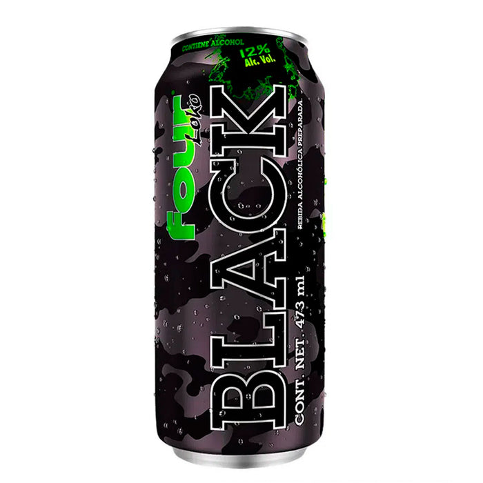 Four Loko Bebida Alcoholica Lata Black X 473Ml