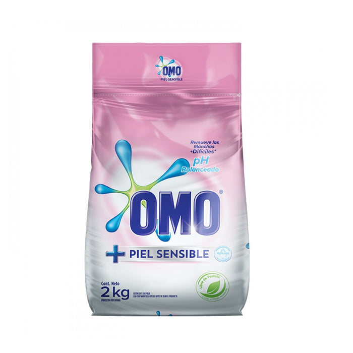 Omo Detergente Polvo Piel Sensible X 2Kg