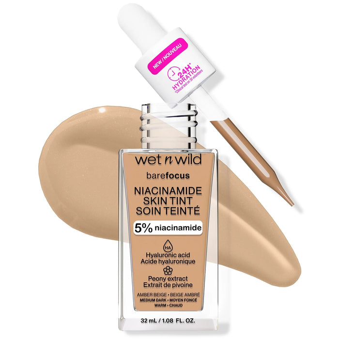 Tinta Serum Niacinamida Wet N Wild Niacinamida Amber Beige X 32Ml