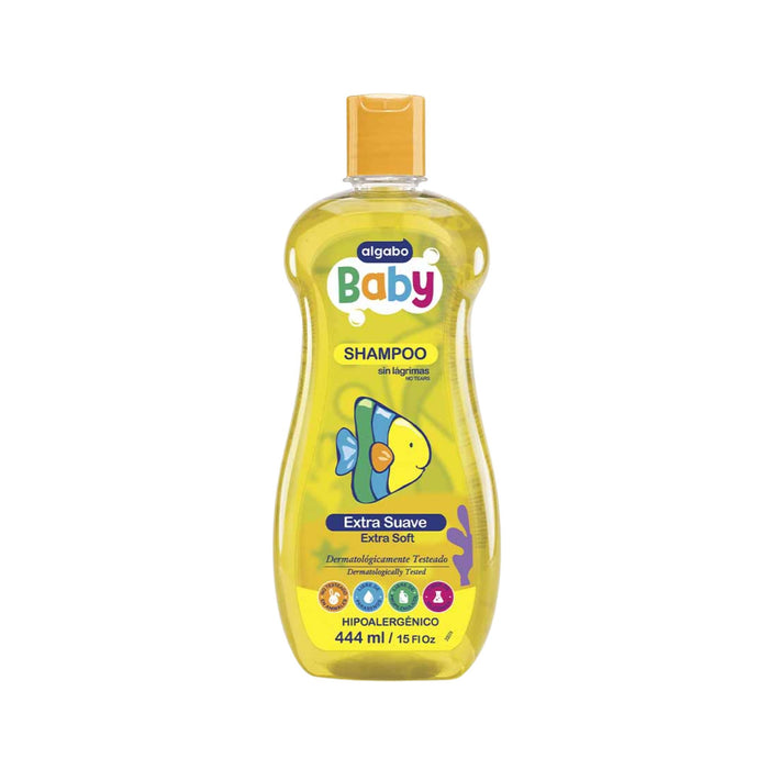 Shampoo Algabo Bebé Extra Suave X 444Ml