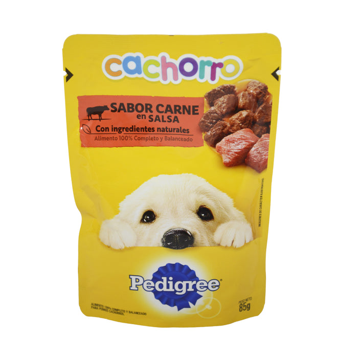 Pedigree Alimento Para Mascotas Cachorro Sabor Carne En Salsa X 85G