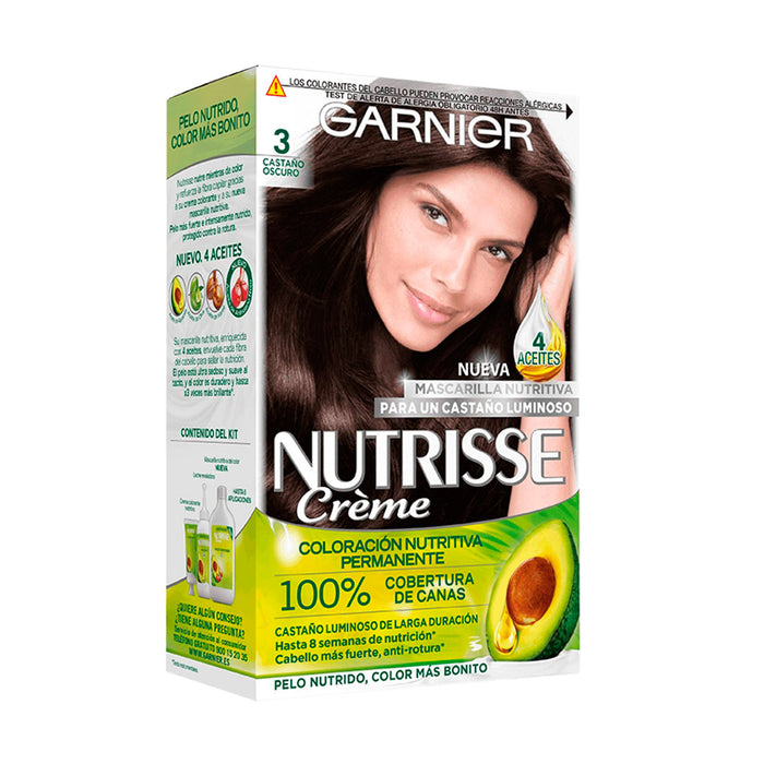 Garnier Nutrisse Tinte 3.0 Castano Oscuro X Unidad