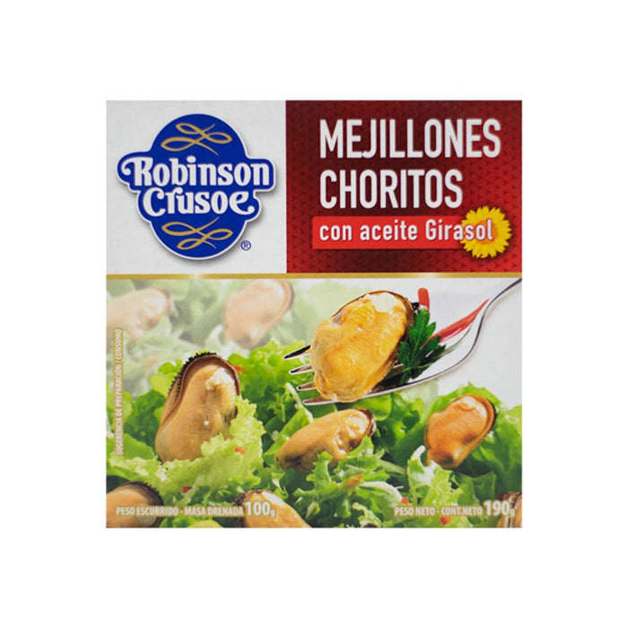 Mejillones Choritos Robinson Crusoe En Aceite X 190G