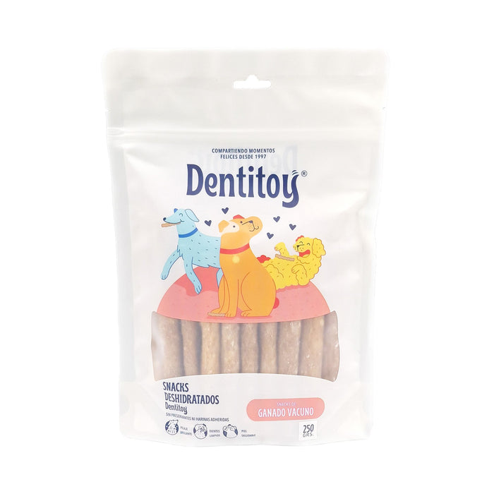 Snack Para Perro Dentitoy En Barritas Ganado Vacuno X 250Gr