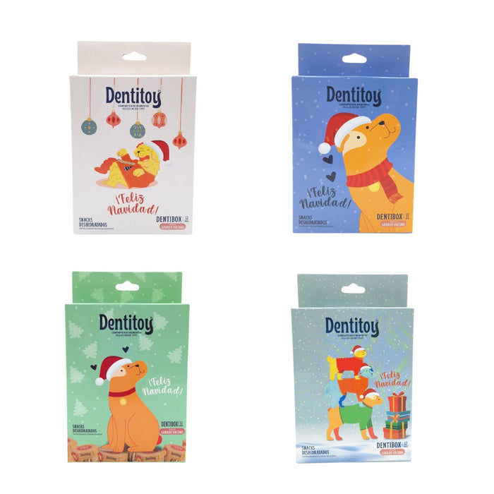 Snack Para Perro Dentitoy Navideño X 12 Unidades