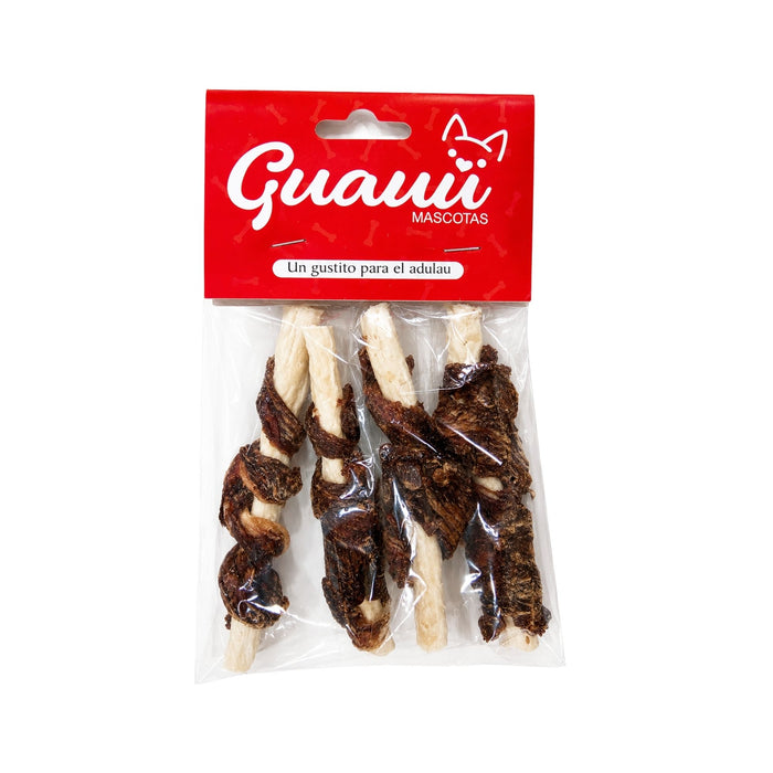 Palos Con Carne Guauu Bolsa X 4 Unidades