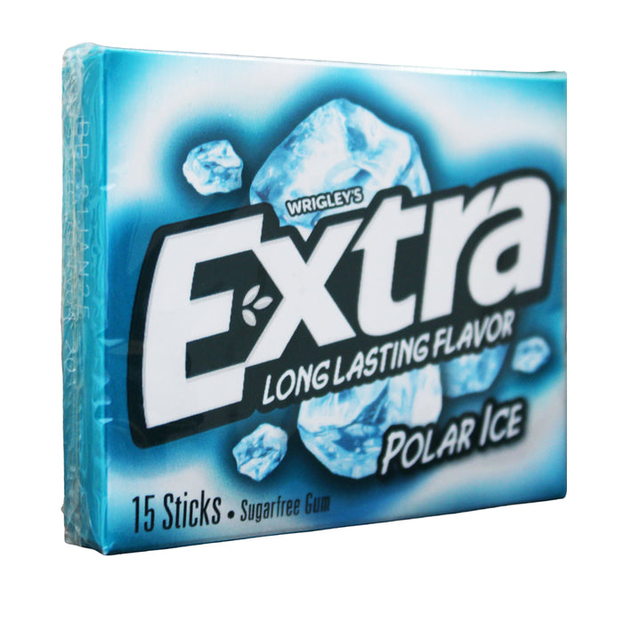 Wrigleys extra chicles polar ice x 15 uindades.
