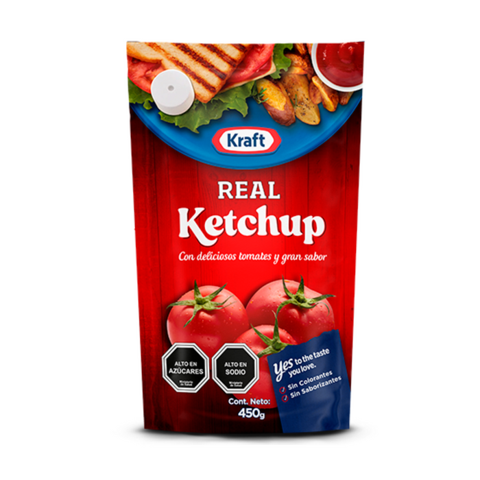 Ketchup Kraft Real Doypack X 450G