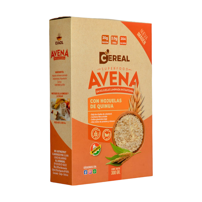 D-Cereal Avena Instantánea Con Quinua X 300G