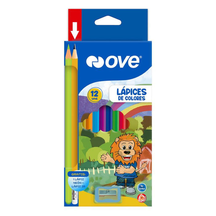 Lápices De Colores Ove X 12 Unidades