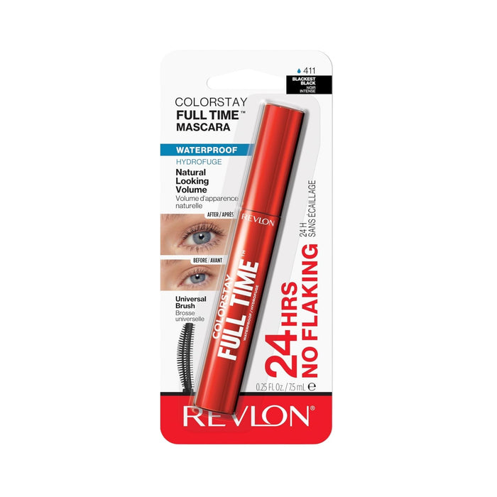 Revlon Colorstay Mascara Full Time Tono 411 Blackest Black