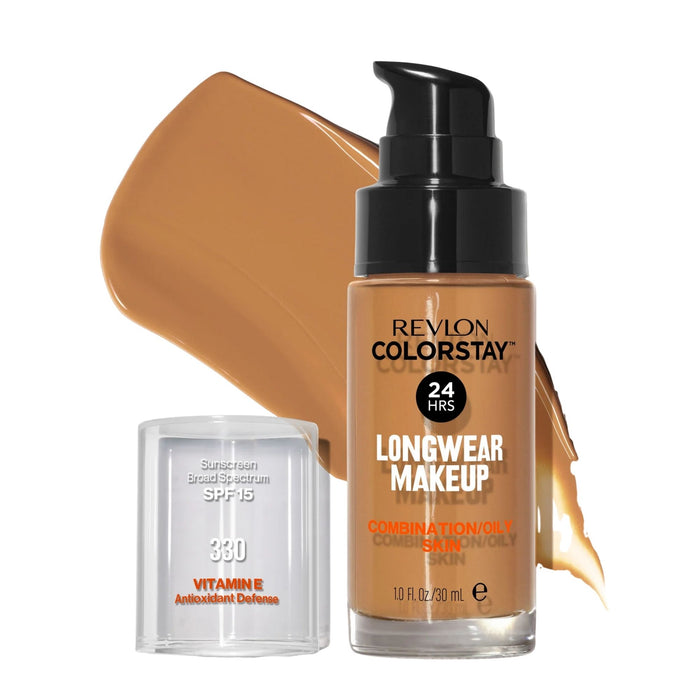 Base Para Rostro Revlon Colorstay Vitamina E Tono 330 Natural Tan